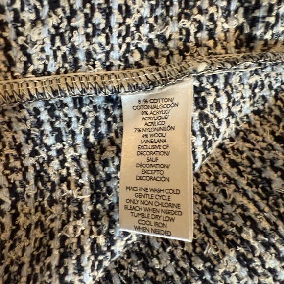 Loft Tweed Jacket Bell Sleeves Medium Petite - Picture 8 of 8